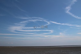 云,天空,藍(lán)色