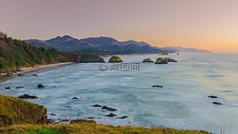 海灘,海岸,日出