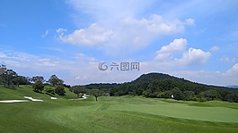 高爾夫球場,現(xiàn)場,天空