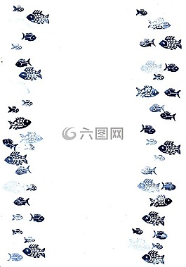 魚,郵票,水
