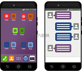 細(xì)胞的,電話,智能手機