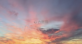 日落,天空,日出