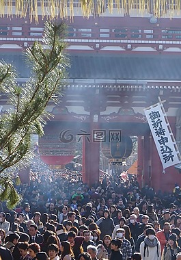 日本,人群,寺