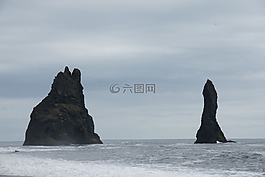 reynisdrangar,懸崖,冰島