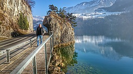 阿爾卑斯山湖,方式,陽(yáng)光明媚
