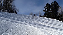 滑雪坡,雪,冬天