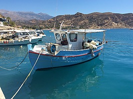 船,克里特島,釣魚