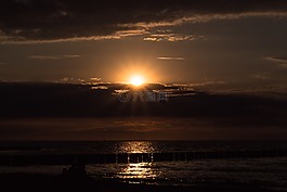 日落,海,夕陽(yáng)大海