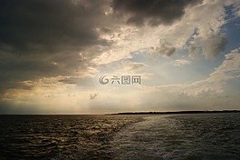天氣,湖,海