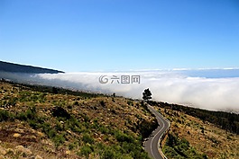 云盖,路,查看