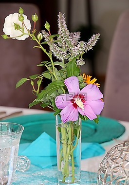 餐桌裝飾,花,花瓶