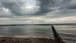 海滩,海,滩海