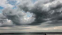 海滩,海,滩海