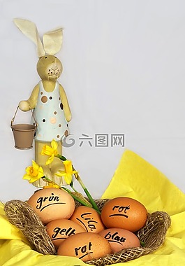 復活節(jié),復活節(jié)兔子,顏色