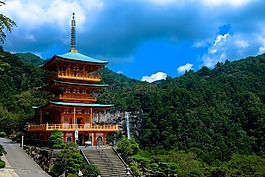 云,日本,自然