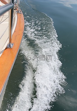 喚醒,船,湖