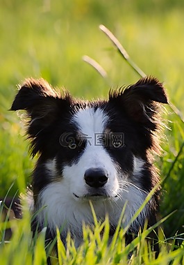 邊境牧羊犬,三色,肖像