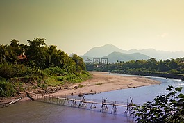 瑯勃拉邦,汗河。,老撾。