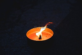 蠟燭,街,火