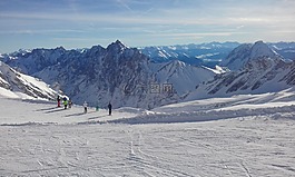 雪,冬天,山