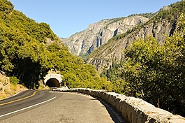 美國,隧道,山