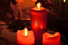 蜡烛,烛火,淡光