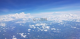天空,云,地平線