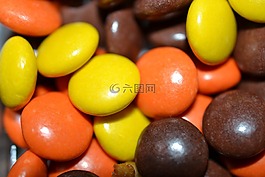 糖果,黃色,橙色