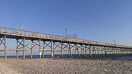 碼頭,海灘,沙