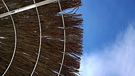 陽(yáng)傘,天空,海灘