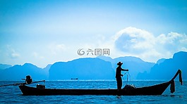 釣魚(yú),單,海