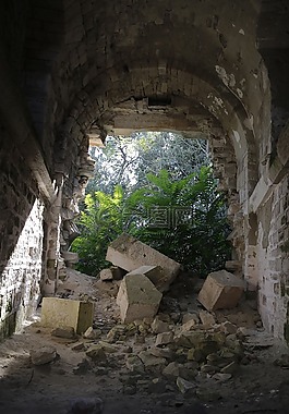 古代,廢墟,老