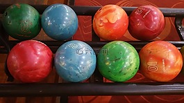 保齡球,球,胡同