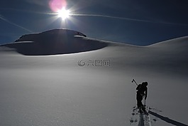 冬天,寒冬,深雪