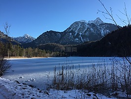 雪,山,景觀