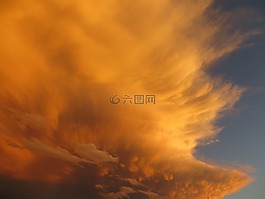 云,日落,風(fēng)暴