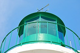 燈塔,綠色,藍(lán)色