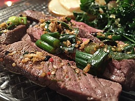 牛排,烤,食品