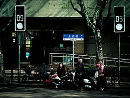 中華人民共和國,上海,交通燈