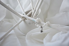 靜物,白,織物