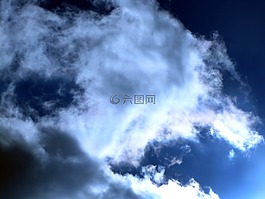 云,天空,藍(lán)色
