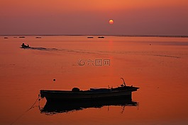 發(fā)光,漁夫,海