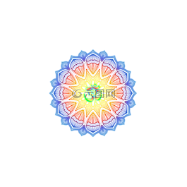 花,的,光