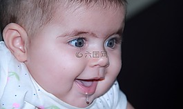 嬰兒,女孩,笑