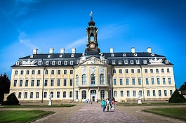hubertusburg,城堡,公園