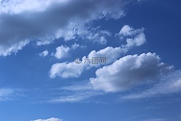 天空,云,夏季