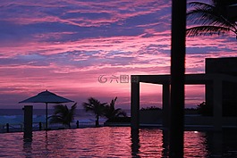阿卡普爾科,景觀,日落