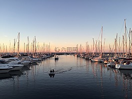 日落,海岸,波羅的海