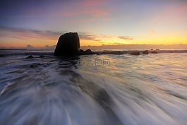 水的運動,海景,景觀
