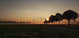 日出,日落,黎明